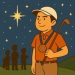 星を見ている姿